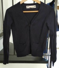 DONNA cardigan blu ZARA KNIT TG.M - USATO POCO