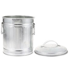 Galvanized Trash Can Bucket