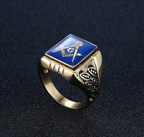 Anello massonico foglia olivo - anello,