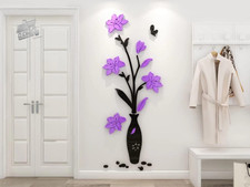 Adesivo Da Parete 3D Fiore E