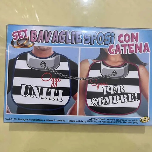 Bavaglioni sposi con catena - sposi,