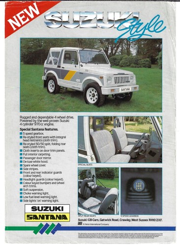 Suzuki sj410 santana 1986 - suzuki, uk