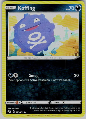 Koffing 075 159 swsh crown - swsh:,