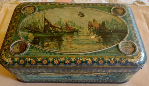Scatola latta antica tema - scatola, a