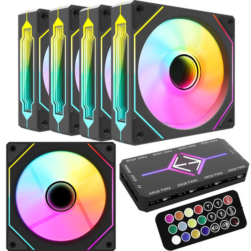 Ventole rgb 5pack 120mm pwm - ventole,