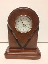 Orologio Da Tavolo In Legno Noce Art Nouveau 14x20 ottima qualità nuovo