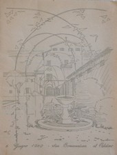 INVITO - Nozze Casalino - Palazzo Chiesa di S. Bonaventura al Palatino 1960