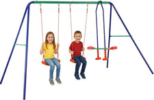 Altalena Da Giardino per Bambini 4 Posti Con Cavalluccio Dondolo Bimbi per Uso E