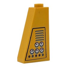 LEGO pezzo diagonale giallo