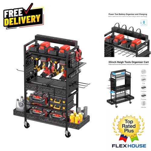 Carrello organizzatore garage - organizzatore,