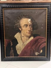 Dipinto Olio su Tela – Ritratto Maschile Provenienza: Caffè Svizzero di Cagliari