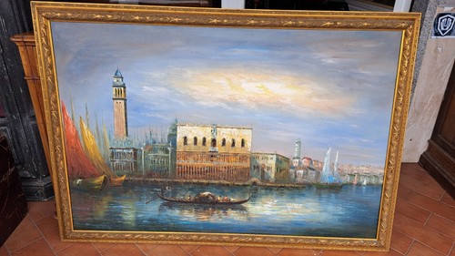 Quadro olio venezia palazzo - olio,