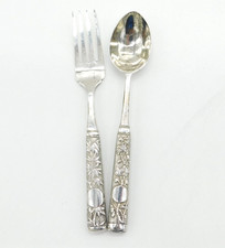 Set posate battesimo argento