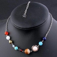 Solar System Necklace Gemstone