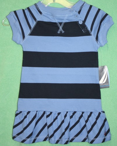 Abito naurica blu navy righe - abito,