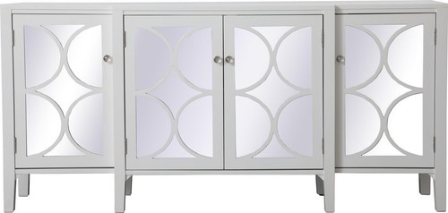Elegant inch white mirrored - 72-inch,
