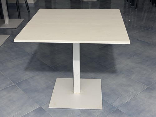 Tavolo 80x80 bianco piede - tavolo,