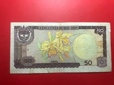 America - Colombia 50 Pesos Oro 1980 MB
