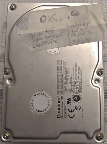 Tested vintage hard - hard, disk