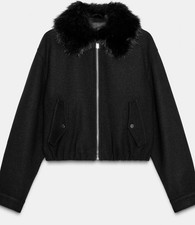ZARA DONNA BOMBER MISTO LANA
