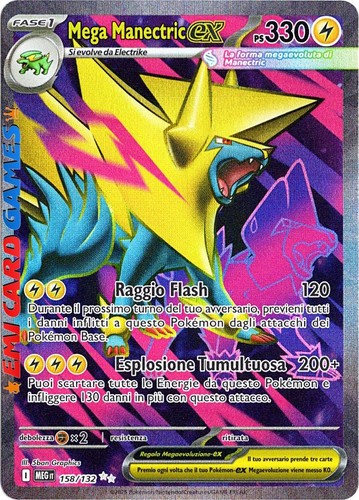 Mega manectric 158 132 - manectric, ex