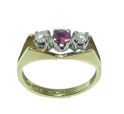 Donna 18ct oro giallo anello - donna,