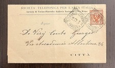 1906 Società Telefonica Alta Italia  - Agenzia Pinerolo - Giorgio Conte di Viry