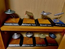 UFO Diecast Alien Ship set 8