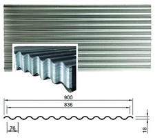 LAMIERA ONDULATA ZINCATA 0,40