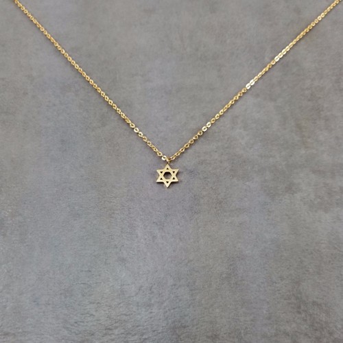 Collana stella davide oro - stella, di