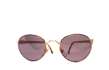 FENDI occhiali da sole uomo donna vintage anni 90 rotondi oro marroni