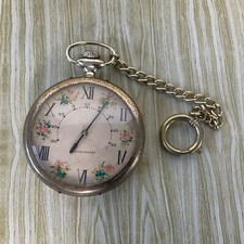 70s Large Thermometer Pocket Watch, Vintage antico termometro a forma orologio#2