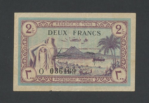 Tunisia banconota franchi - banconota, da