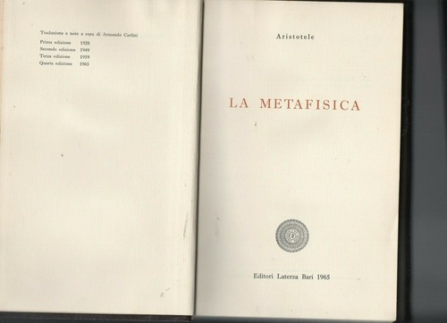 Metafisica aristotele - la,