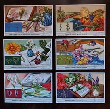 Figurine dado Liebig infiorescenze - vegador collezione rare anni 50 splendide 