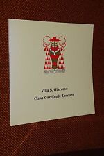 Villa S. Giacomo Casa Cardinale Lercaro 1999 Bime ed. L1/B°
