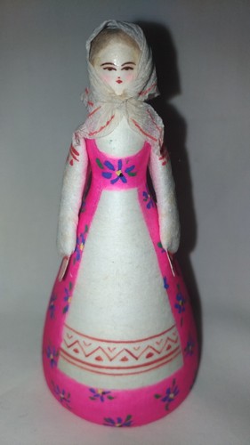 Bambola russa papier - papier, mache(