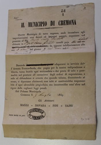 Cremona 1859 risorgimento - cremona,