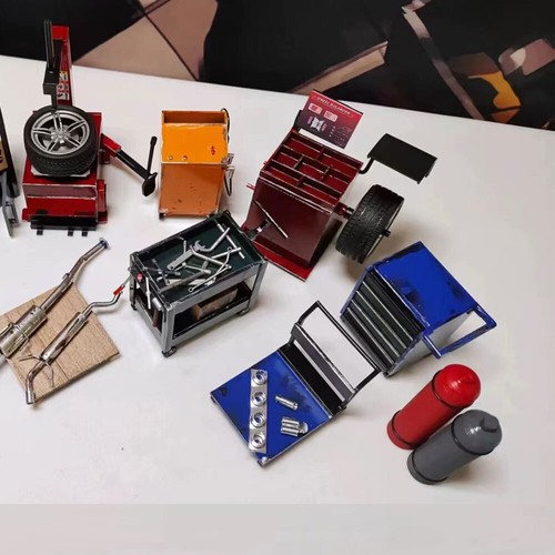 Diorama auto garage - 1/18,