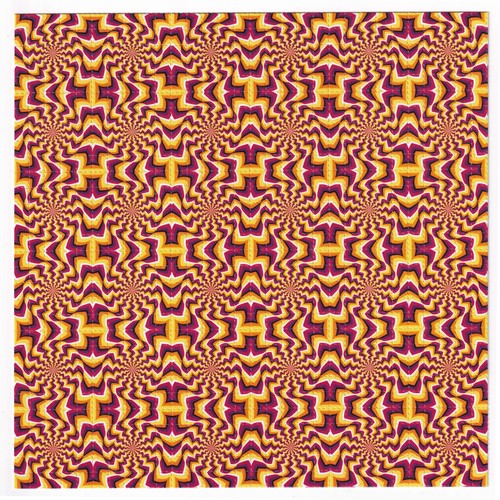 Optical illusion blotter art - optical,