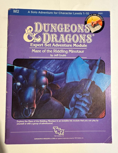 Tsr dungeons dragons - dungeons, expert