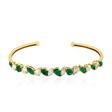 Bracciale oro 18 kt smeraldo