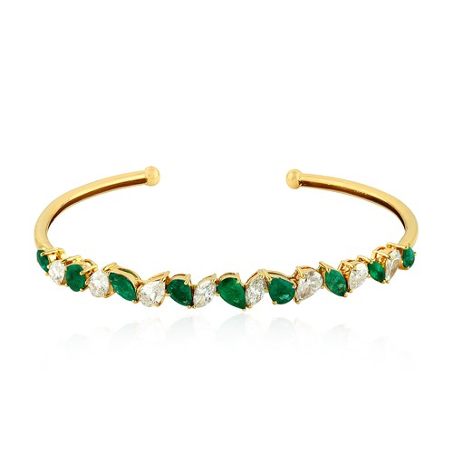 Bracciale oro smeraldo - bracciale,