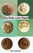 RARA MONETA 1 LIRA ARANCIA del 1946 color ORO in Buone Condizioni. FAC SIMILE