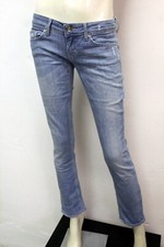 Liu Jo Donna Pantalone Taglia 42 Cotone Blu Jeans Pant Pants Regular Logo