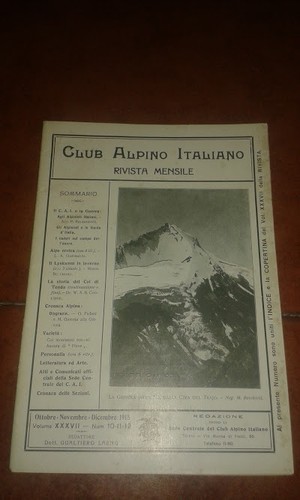 Rivista club alpino italiano - rivista,