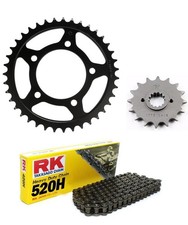 KIT/TRASMISSIONE SUZUKI GS 500E 1999/2005 CATENA 520 RK 520 CORONA39 PIGNONE16
