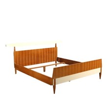 Letto Anni 60 Formica Impiallacciatura Mogano Italia Modernariato Complementi