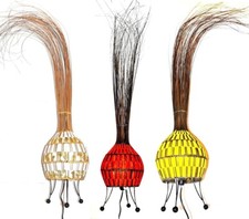 Lampada a Stelo Erba Vano Illuminazione Stand Africa Stoffa Natura Intrecciato