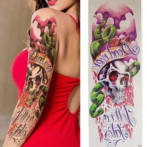 Tatuaggio temporaneo teschio